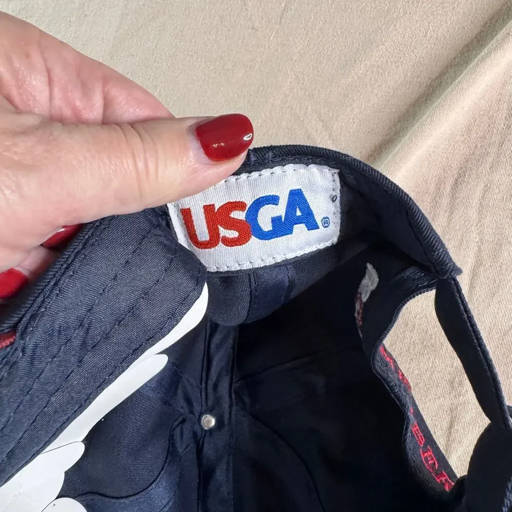 US Open 2011 Golf Hat Black Cap Adjustable Strap Congressional USGA Member NEW